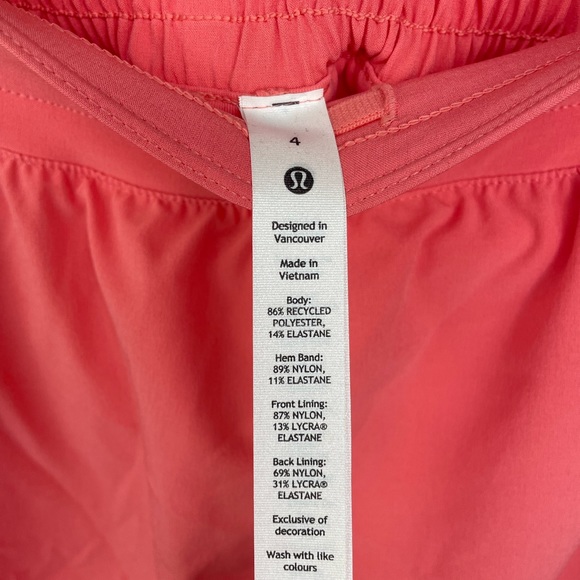 Lululemon Hotty Hot HR Skirt Long Pink Salmon NWT - Picture 4 of 7